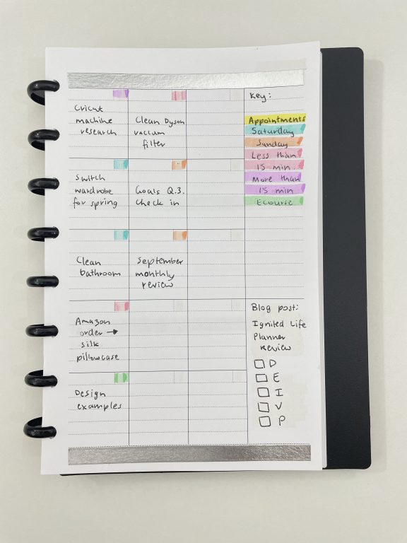 color coding key for your planner converting the tul monthly calendar into a weekly spread quick and easy planner hacks tips inspiration-min