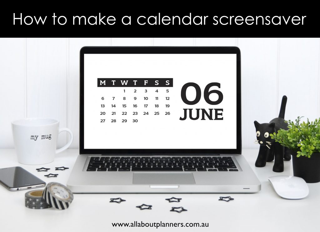 how to make a calendar screensaver tutorial all about planners affinity publisher-min