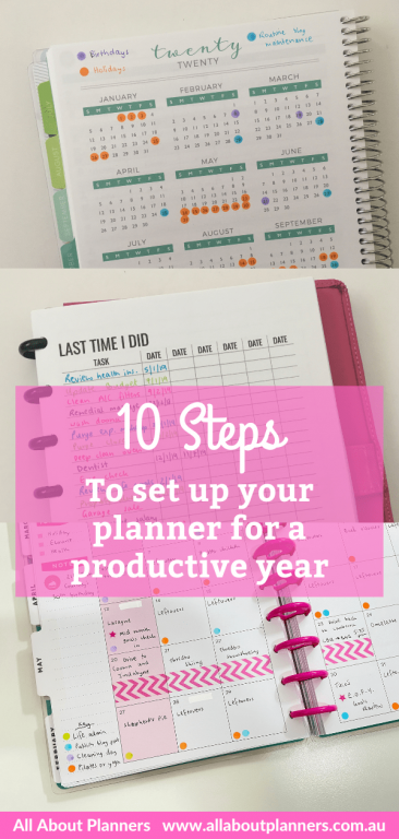 how to set up your planner for a productive year 10 step process best supplies goal setting planner recommendation tips supplies you need