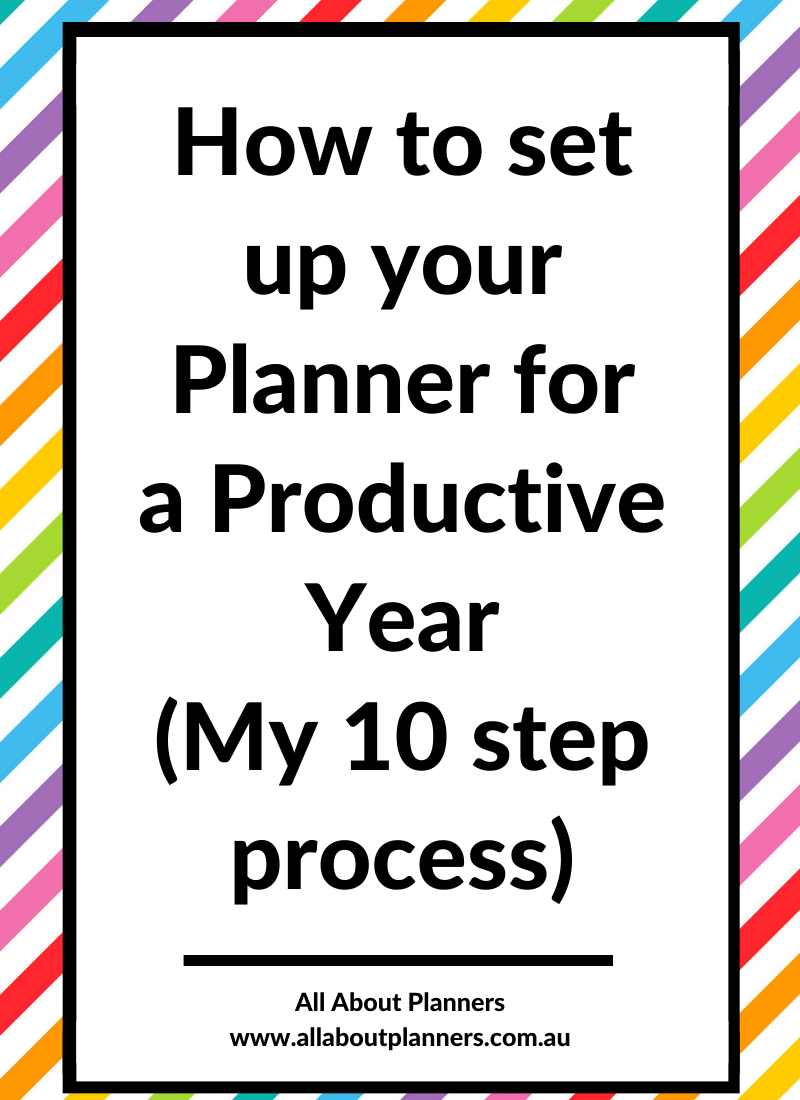 how to set up your planner for a productive year 10 step process best supplies goal setting planner recommendation tips supplies you need annual planning