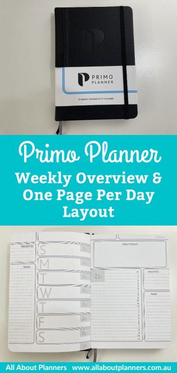primo planner review day to a page weekly overview simple minimalist gender neutral sewn bound 6 month productivity planner