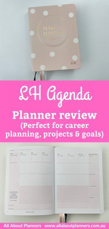 LH Agenda planner review perfect planner for career projects goals australian planner vertical weekly monthly goals review quarterly-min