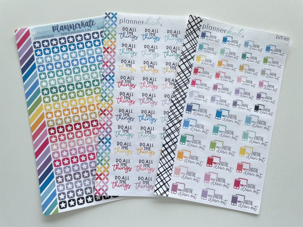 are planner kate stickers worth the hype rainbow functional icons text phrases