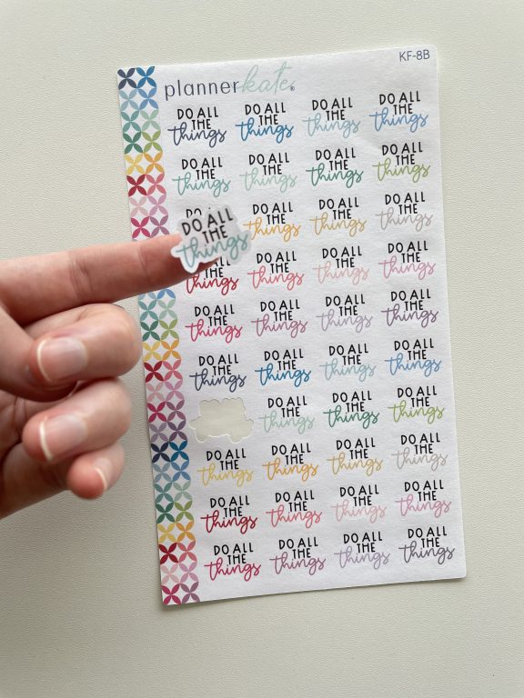 planner kate stickers review rainbow all about planners