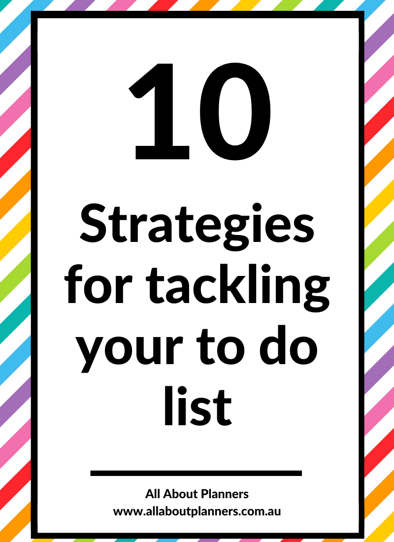 strategies for tacking you to do list productivity tips how to stay on task how to use a paper planner pomodoro study focus