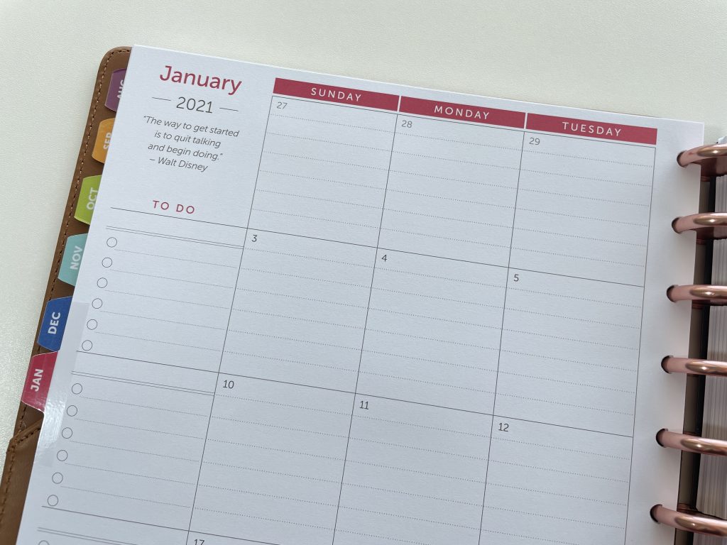 time and to do planner review discbound academic year july start annual overview 2 page monthly calendar lined monthly planning sunday start dashboard weekly layout 1 page schedule