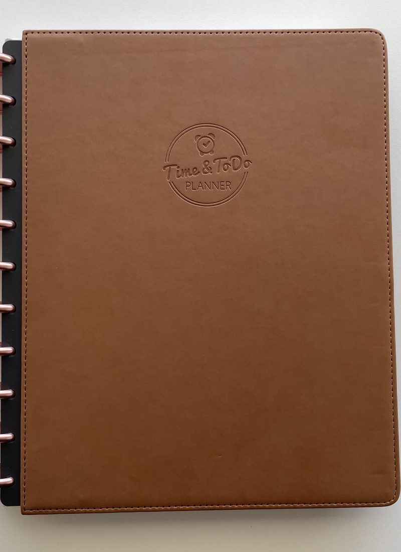 time and todo planner review disbound letter size rainbow minimalist 1 page weekly spread schedule checklist lined notes teacher academic rose gold discs monthly planning calendar