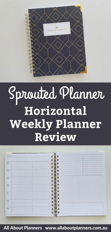 sprouted planner review minimalist dashboard weekly spread monday start checklist lined unlined perfect planner for students project planning side hustle college university
