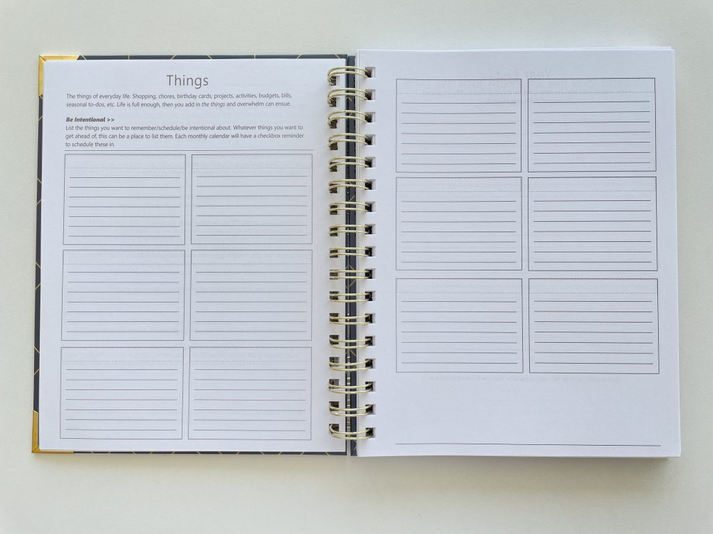 sprouted planner review monthly calendar sunday week start undated pros and cons flip through bright white paper minimalist layout bucket list weekly horizontal