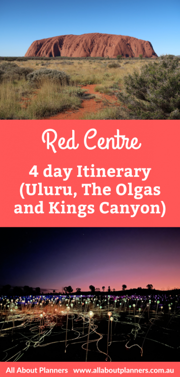northern territory red centre 4 day itinerary uluru the olgas kings canyon things to see and do camel field of light kings canyon where to eat
