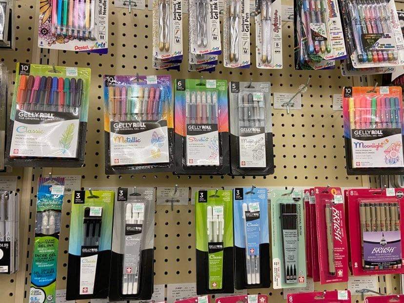 gelly roll pens hobby lobby usa stationery shopping planner supplies review portland