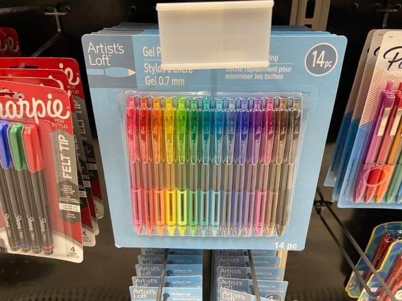 michaels artists loft gel pens rainbow alternative to papermate inkjoy dupe 0.7mm review usa stationery shops