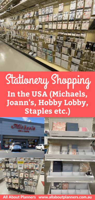 Stationery shopping in the USA (Michaels, Joann, Hobby Lobby, Office Depot,  Staples) – All About Planners