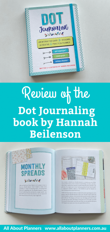 dot journaling book by Hannah Beilenson review introduction to bullet journaling for newbies beginners tips layout ideas