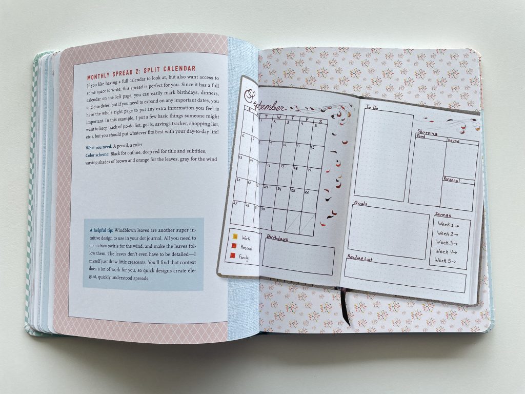 dot journaling book by Hannah Beilenson review introduction to bullet journaling for newbies beginners tips layout ideas monthly spread