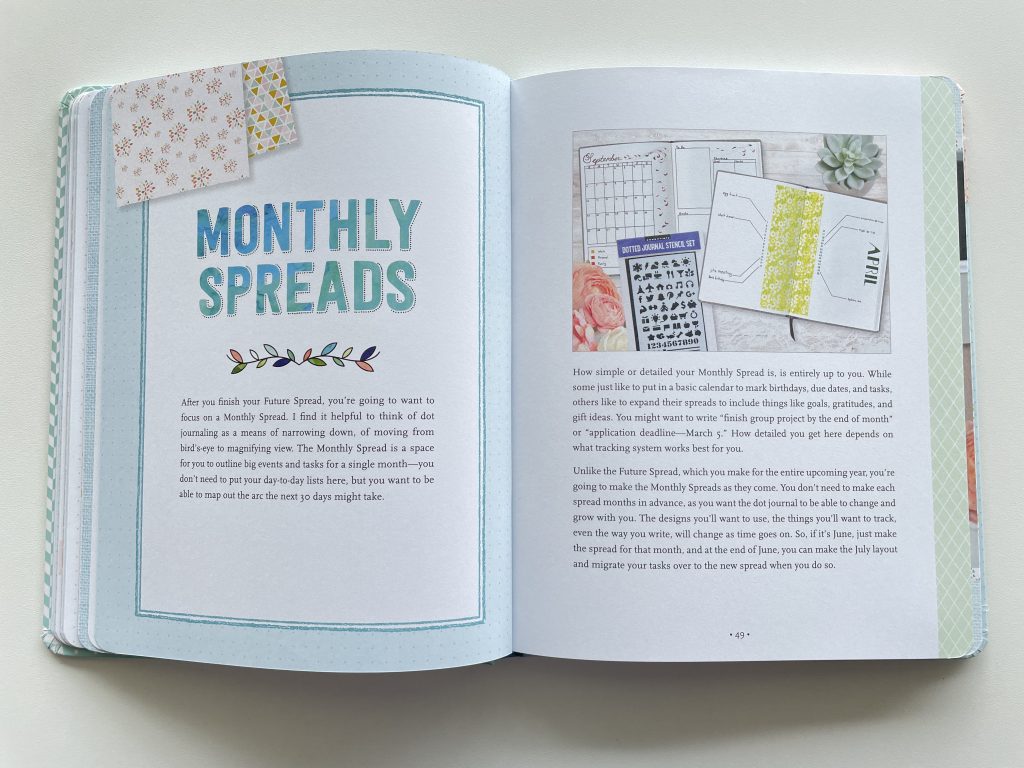 dot journaling book by Hannah Beilenson review introduction to bullet journaling for newbies beginners tips layout ideas monthly spreads