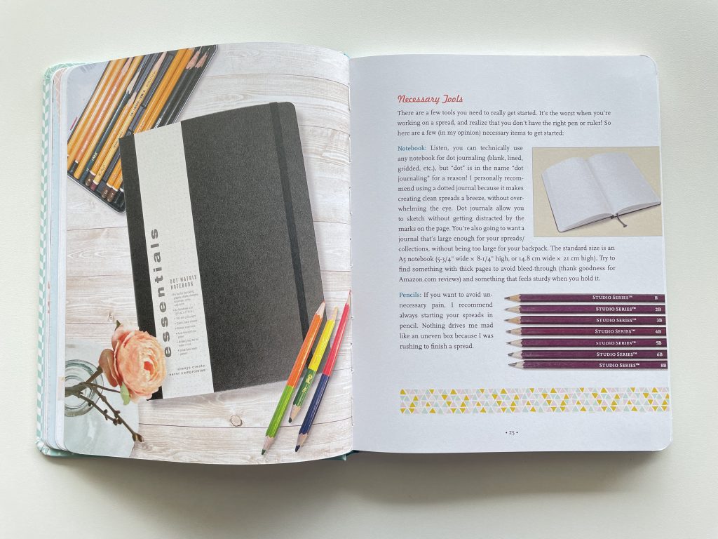 dot journaling book by Hannah Beilenson review introduction to bullet journaling for newbies beginners tips layout ideas supplies resources