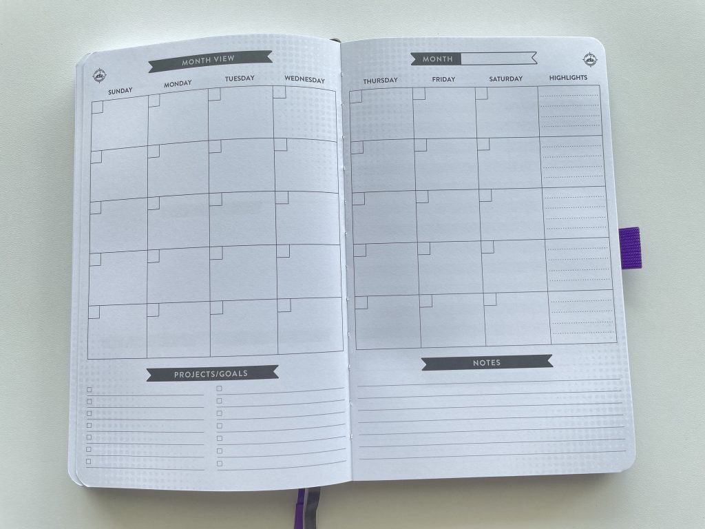 art of planning weekly planner review monthly calendar project goals notes vertical weekly horizontal weekly