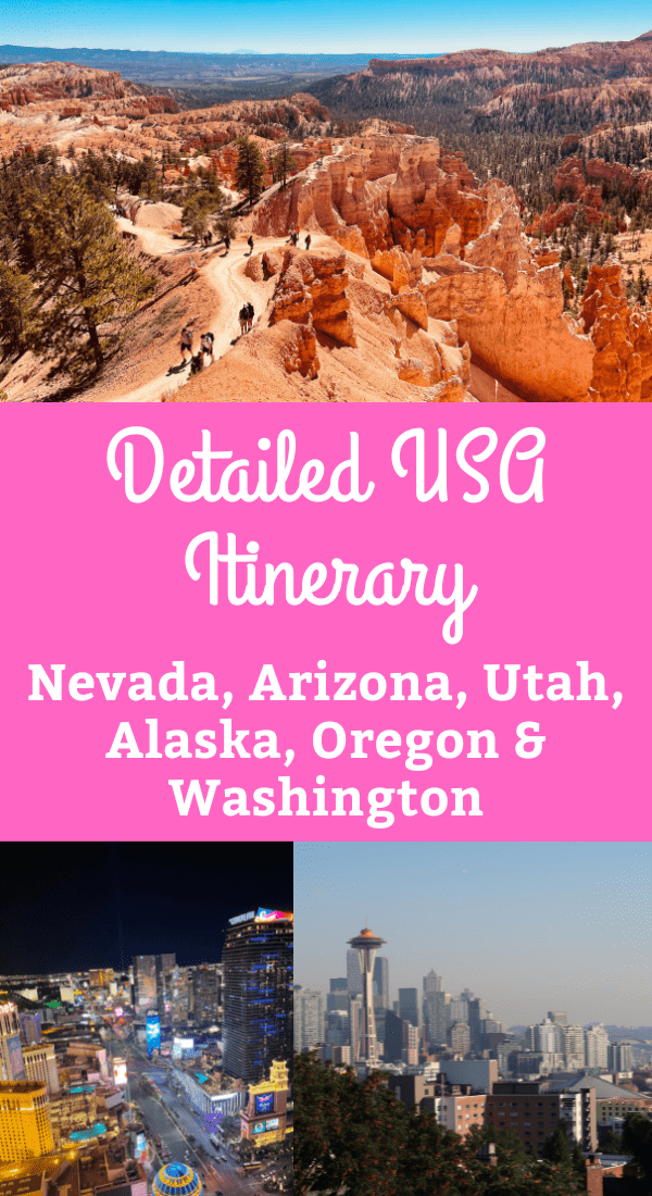 USA Itinerary: West Coast cities and National Parks of Utah and Arizona (3 weeks)