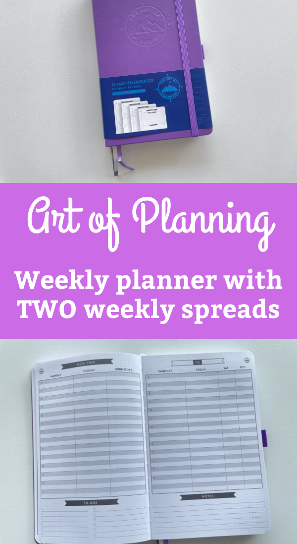art of planning review vertical and weekly speread 2 in 1 work and personal simple minimalist pros and cons video flipthrough
