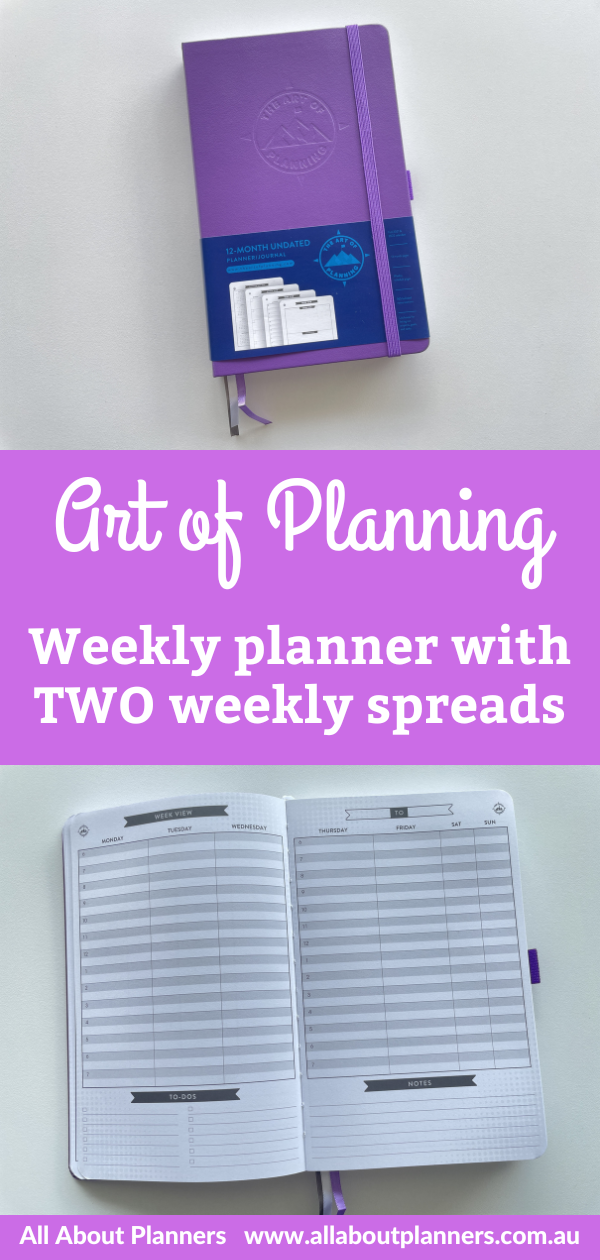 art of planning review vertical and weekly speread 2 in 1 work and personal simple minimalist pros and cons video flipthrough