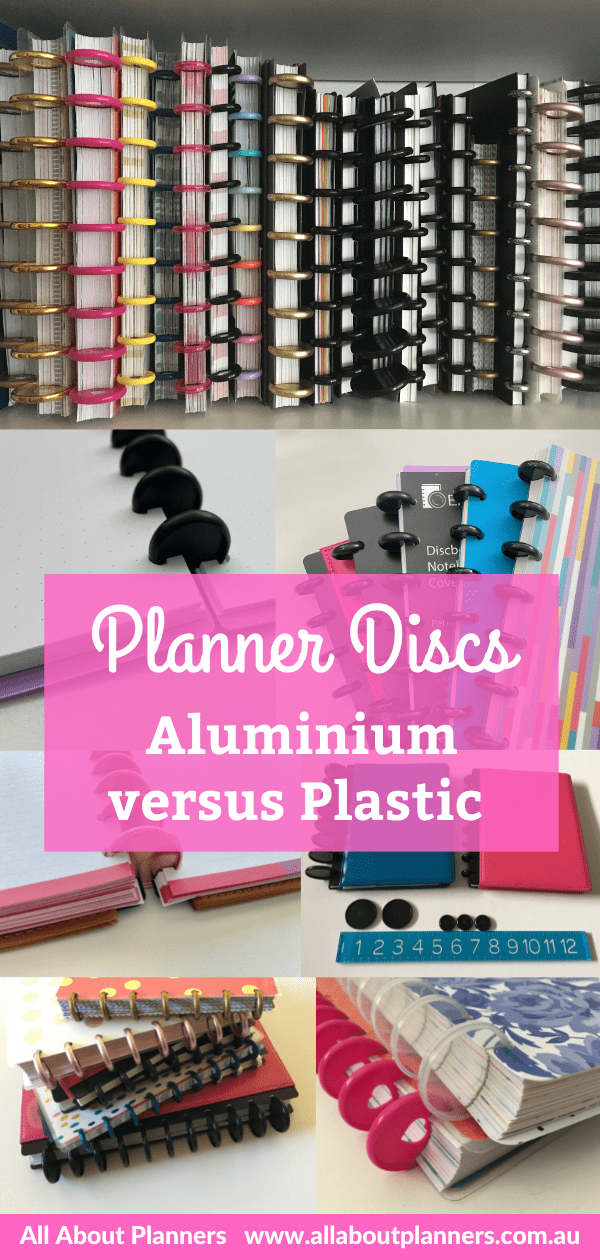 best planner discs aluminium versus plastic which is better for discbound planners pros and cons review recommended brands all about planners planner newbie tips
