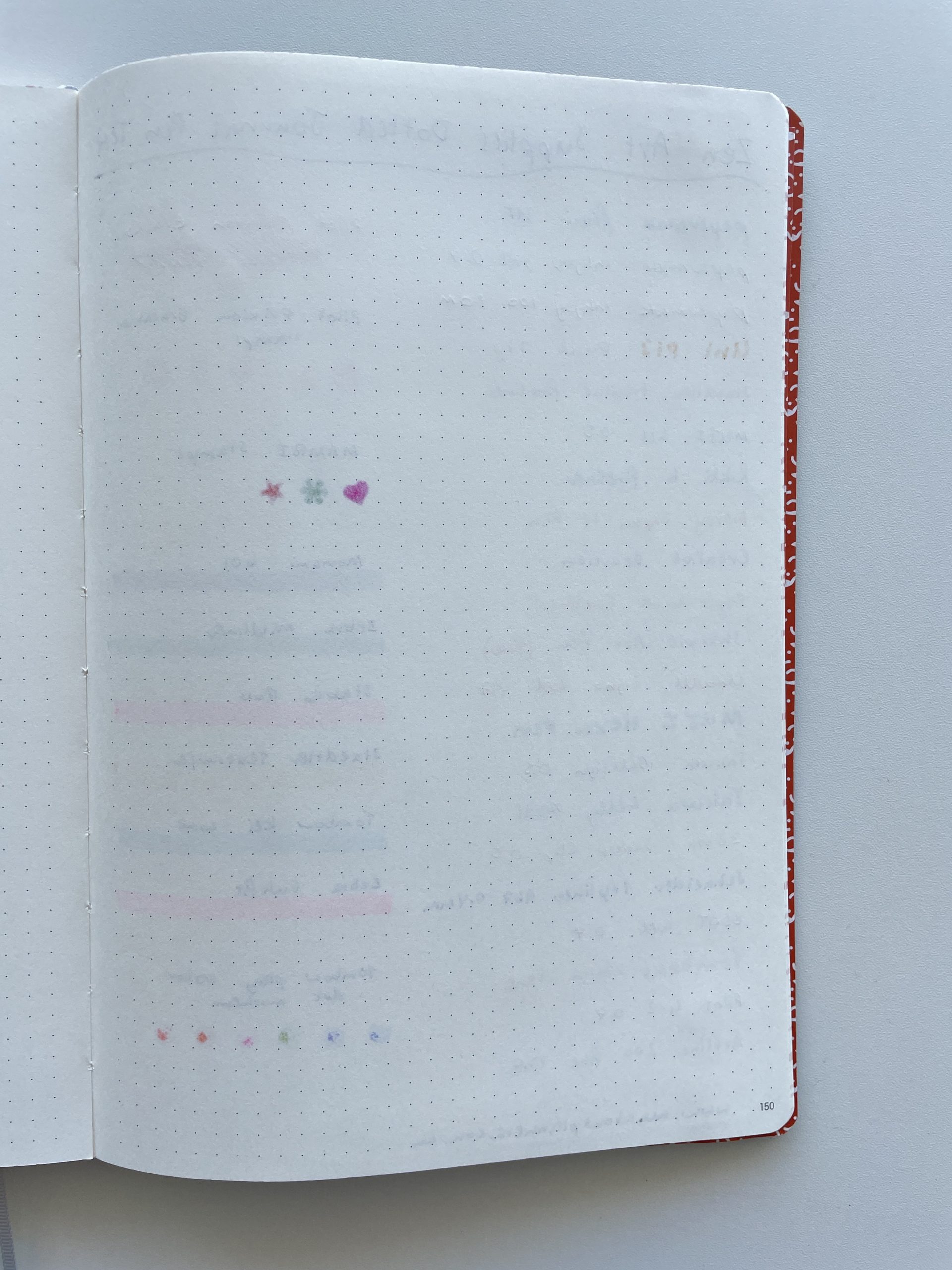 zen art supplies bullet journal dot grid notebook pen testing ghosting bleed through b5 page size large bujo notebook cream paper amazon