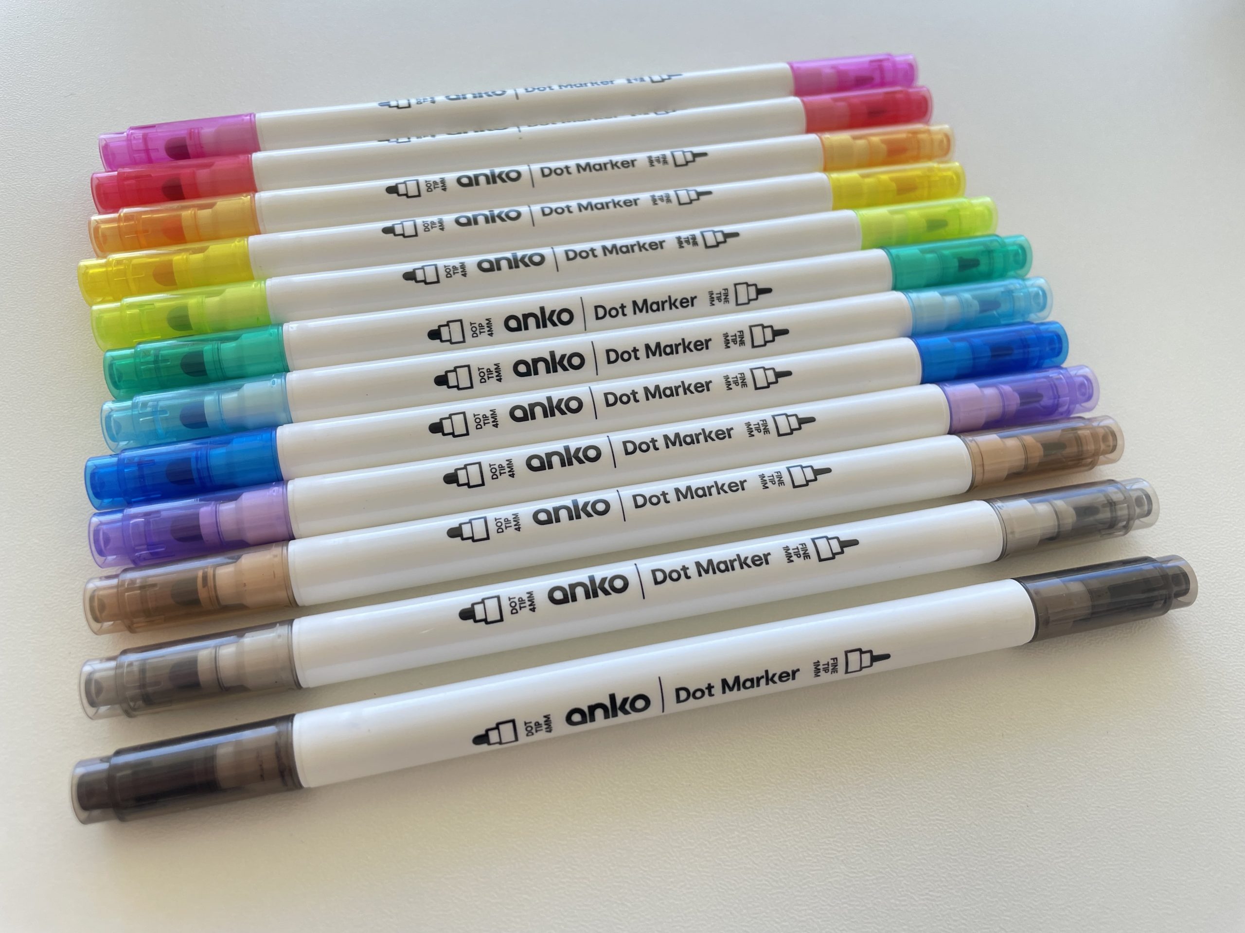 anko dot markers kmart dual tip pens review comparison with tombow zig leisure arts