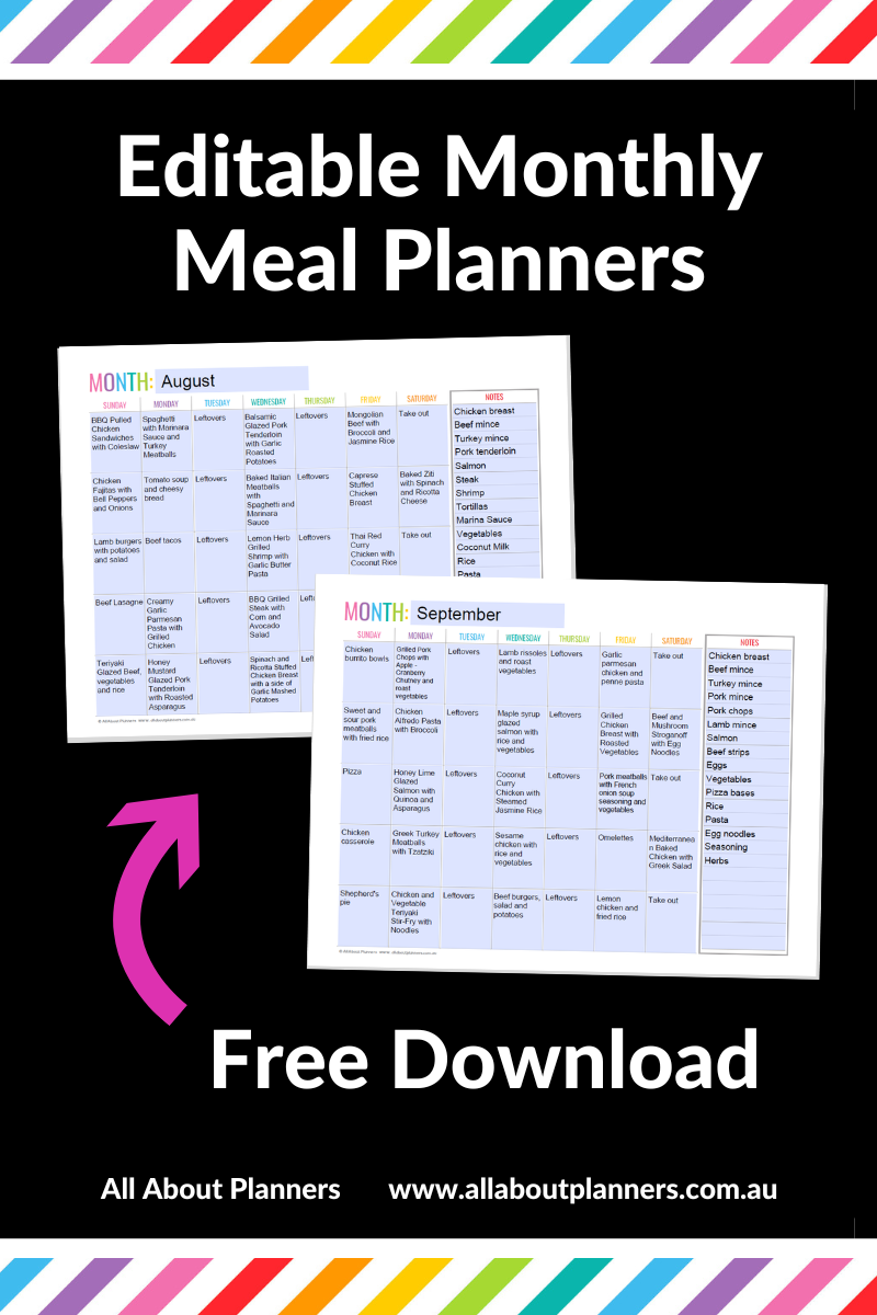 editable monthly meal planner calendar pdf file prefilled how to use chat gpt to automatically generate meal plan all about planners