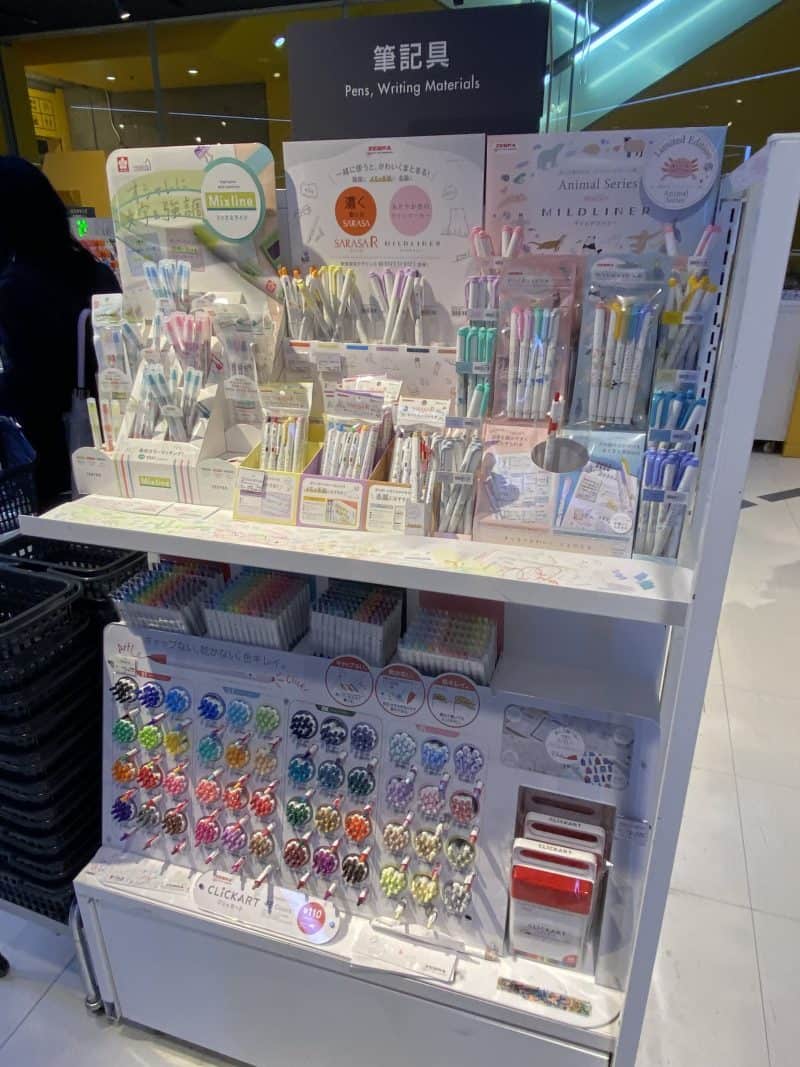 View of Planner Supplies shopping at Loft in Tokyo and Osaka - All About Planners