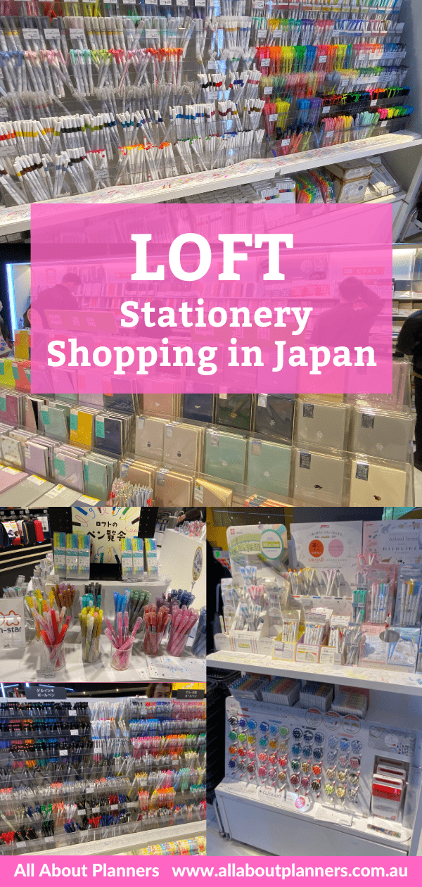 loft stationery shopping in japan tokyo kyoto osaka where to buy planner supplies washi tape stencils stamps highlighters pens
