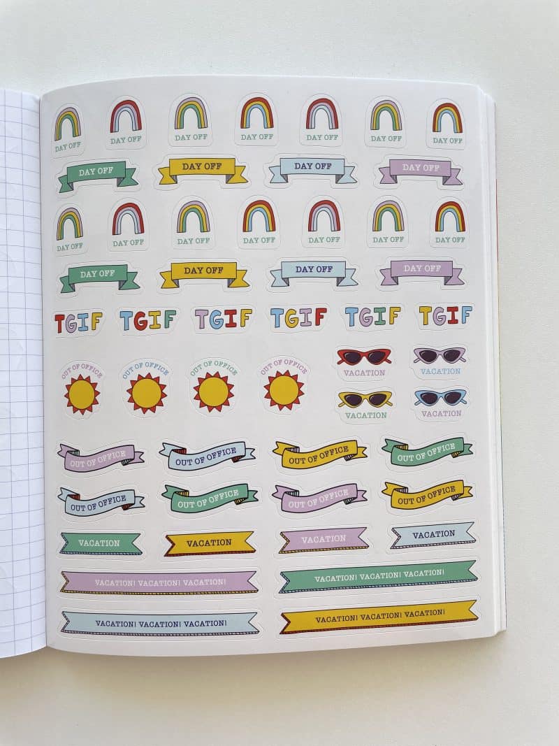 Review of the Pipsticks So. Many. Planner Stickers Book – All About ...