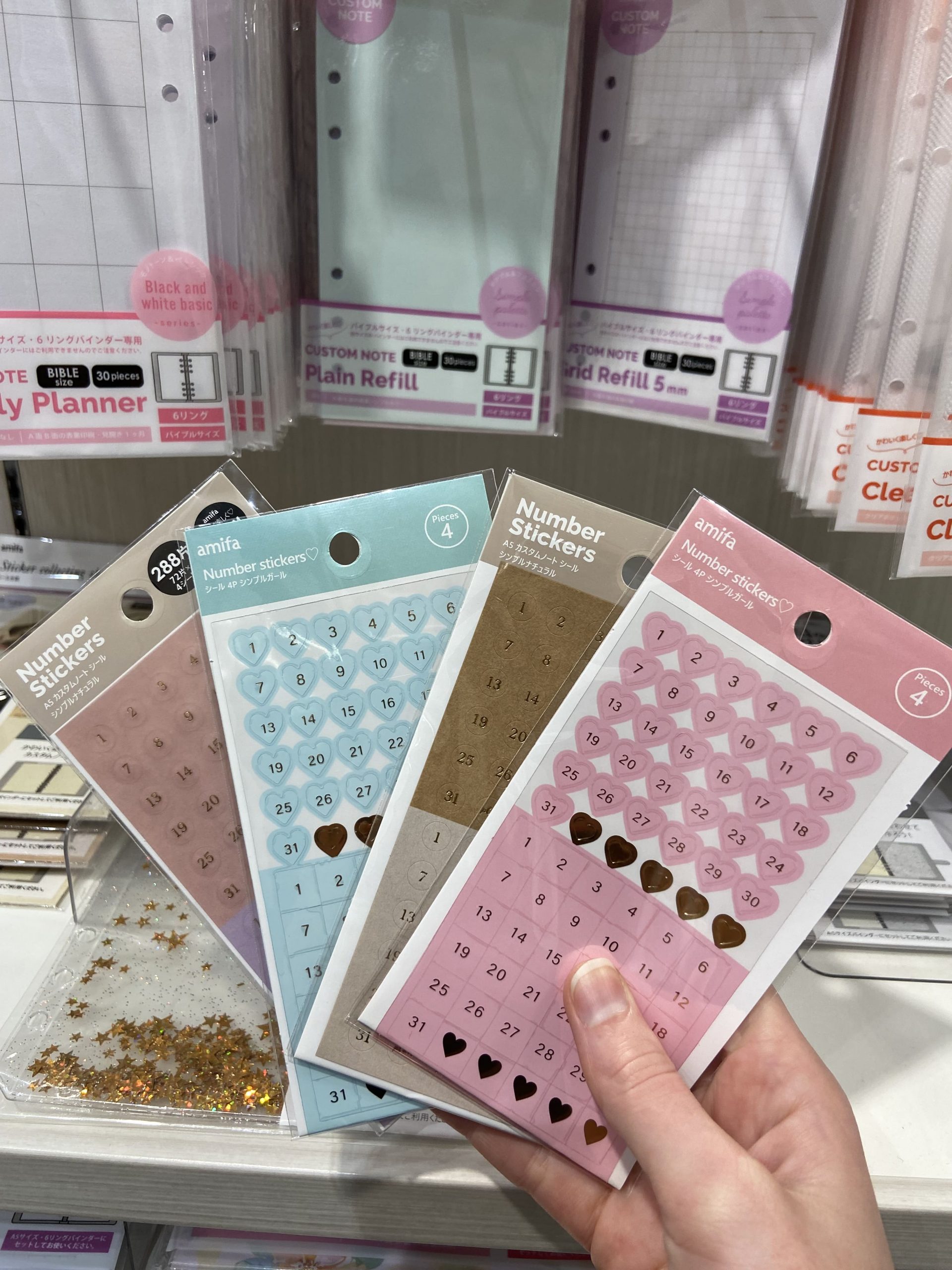 seria planner supplies store osaka number planner stickers inserts japan