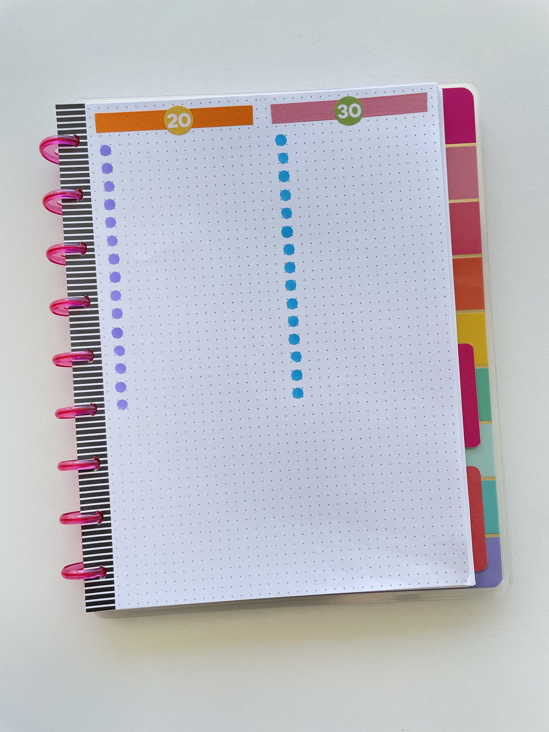 bullet journal checklist ideas to do list color coded tombow dot markers washi tape 20 minute tasks