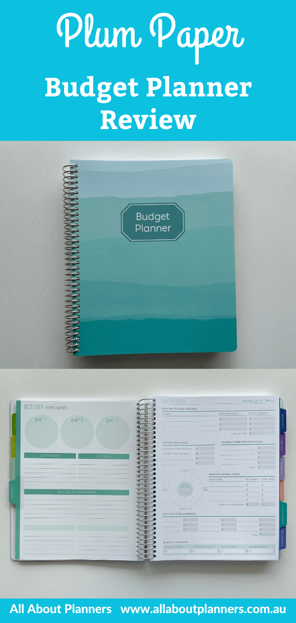 budget planner plum paper review pros and cons video flipthrough monthly spending income variable expenses bills weekly daily