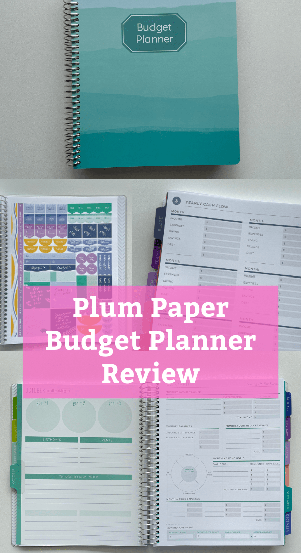 plum paper budget planner review dated pros and cons video flipthrough pen testing monthly expenses income bills