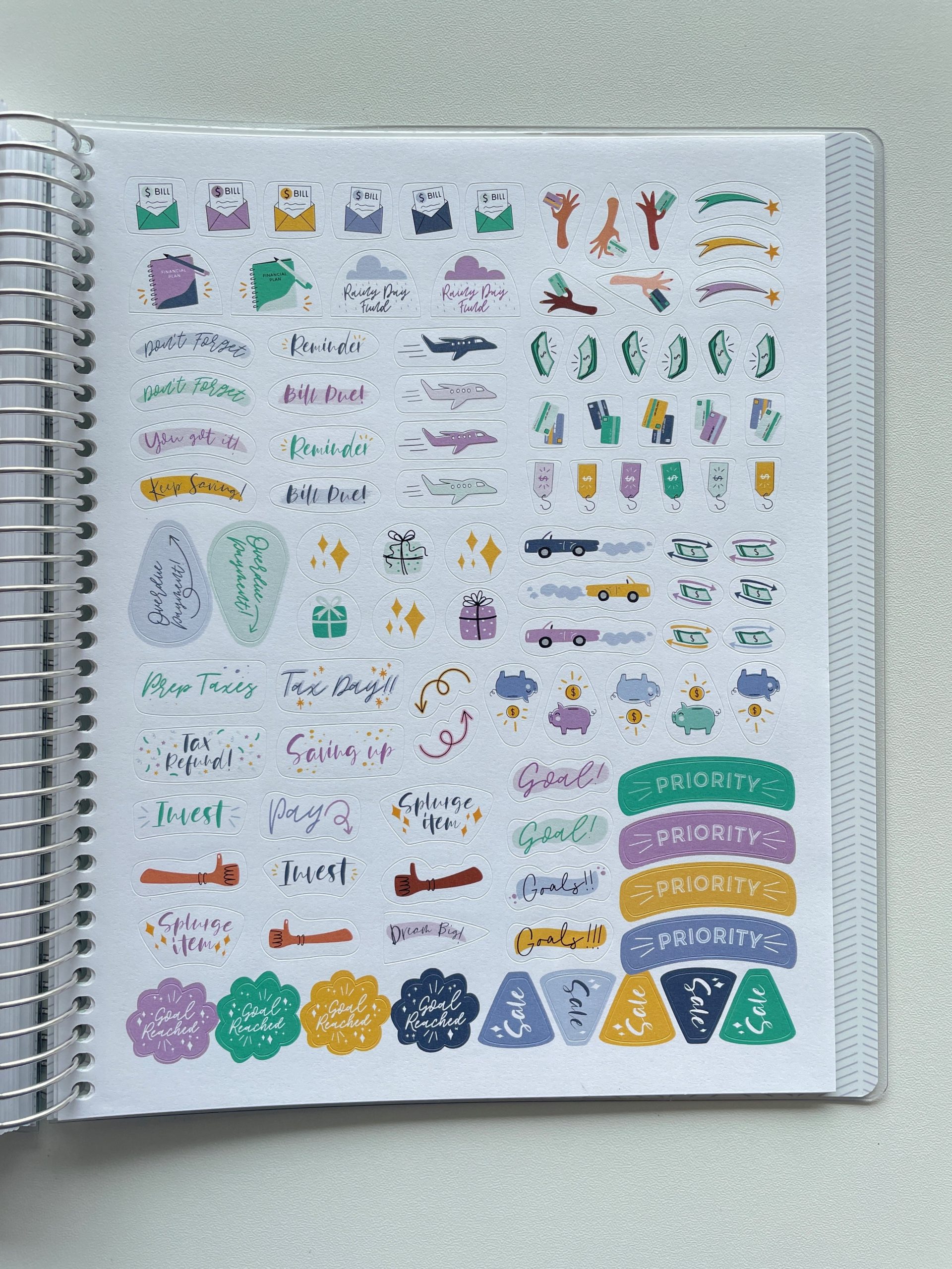 plum paper budget planner review stickers colorful yearly monthly weekly spreads income expenses spending weekly daily