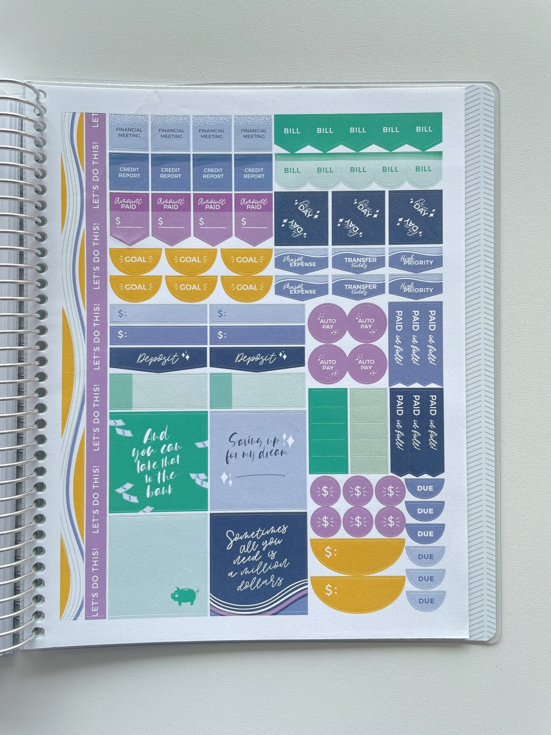 plum paper budget planner review stickers colorful yearly monthly weekly spreads income expenses spending weekly