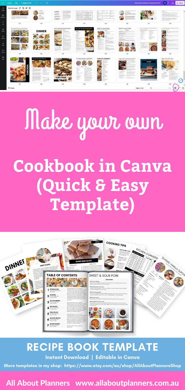 how to make a recipe book in canva download a simple easy to use template add recipe photos