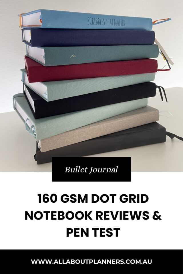 160gsm dot grid notebook reviews the best bullet journal notebooks favorite planner supplies best paper no ghosting or bleed through