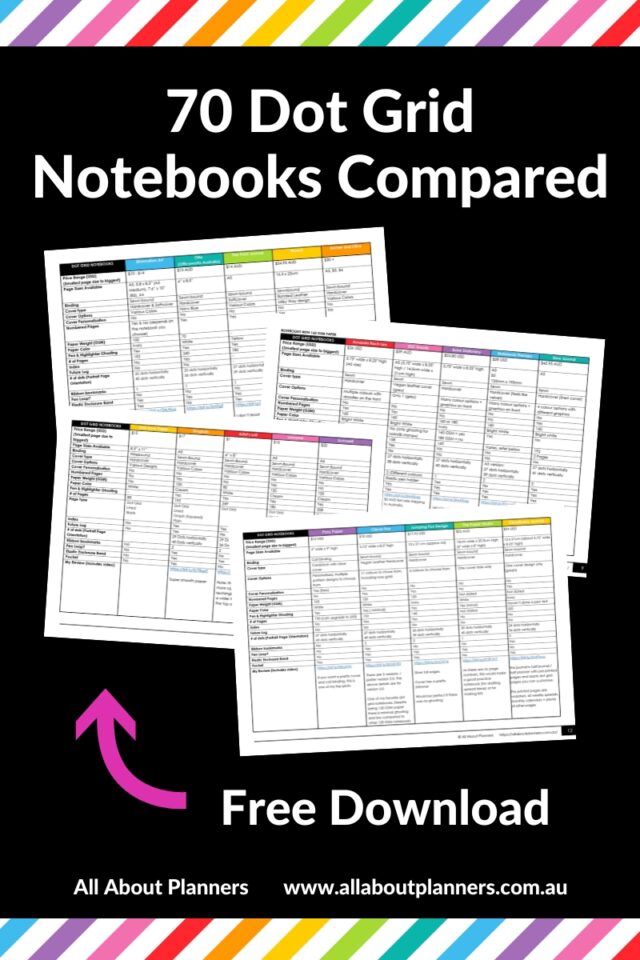 70 dot grid notebooks comparison free printable download all about planners