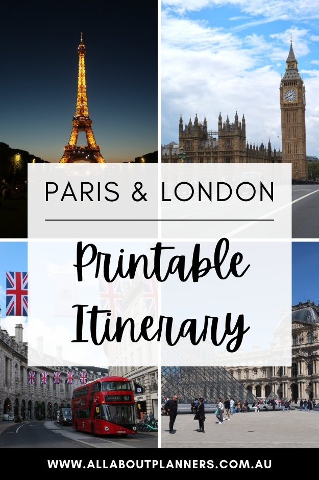 paris and london printable itinerary perfect 3 5 10 20 day itinerary 4 weeks slow travel solo day trips via train bus must see and do attractions