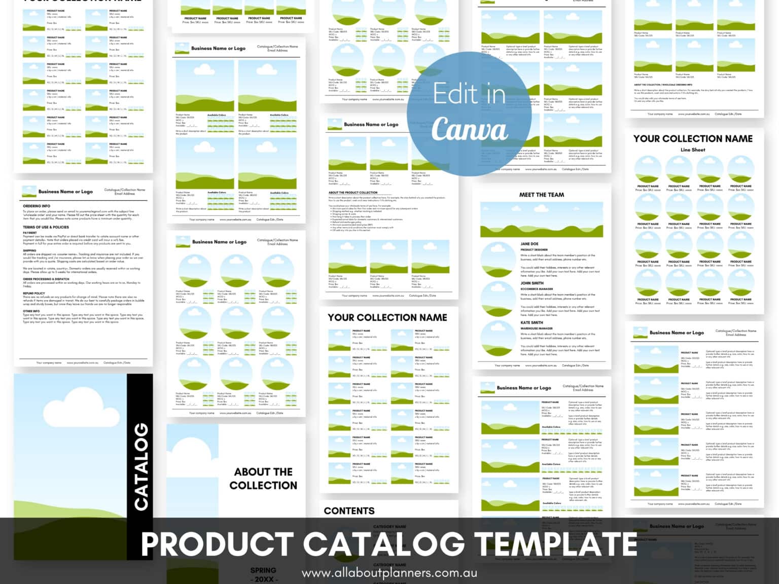How to make a product catalog, line sheets and price list in Canva ...