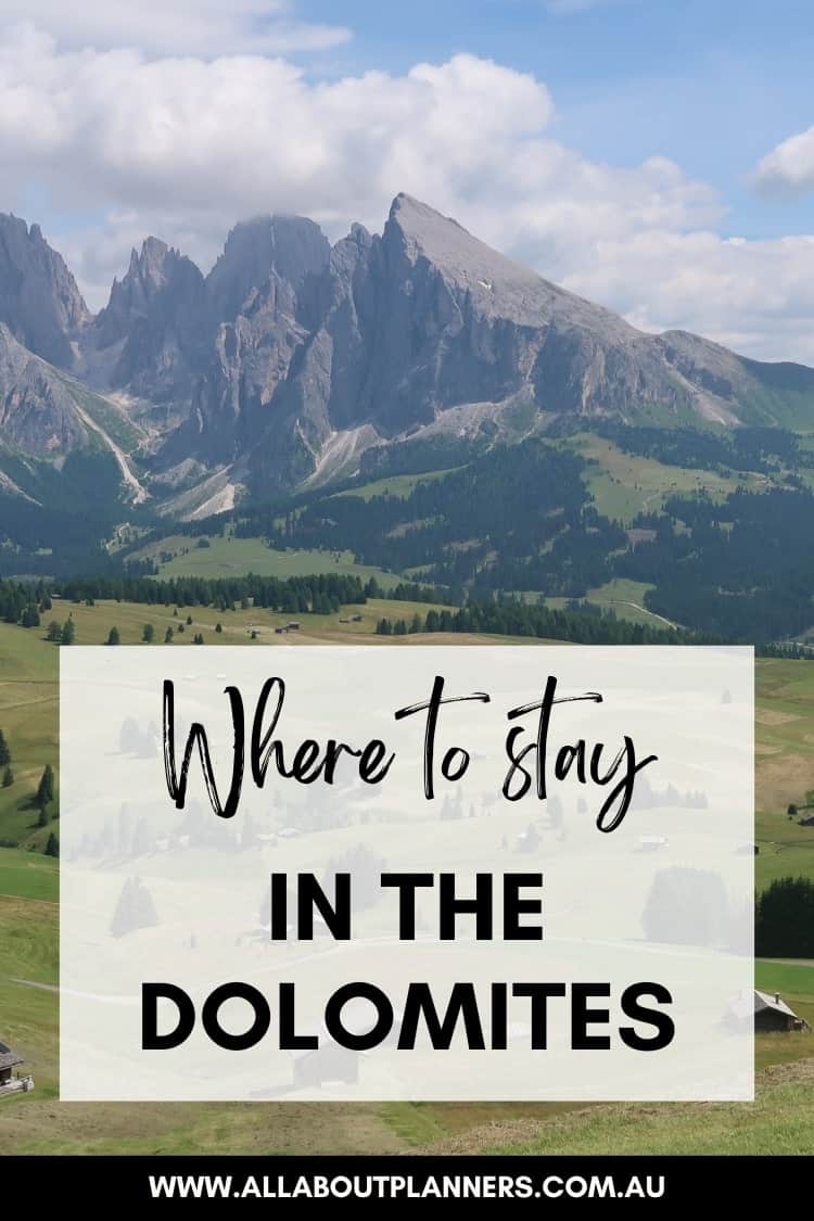 where to stay in the dolomites cortina bolzano ortisei which town is best navigate the dolomites via public transport without a car