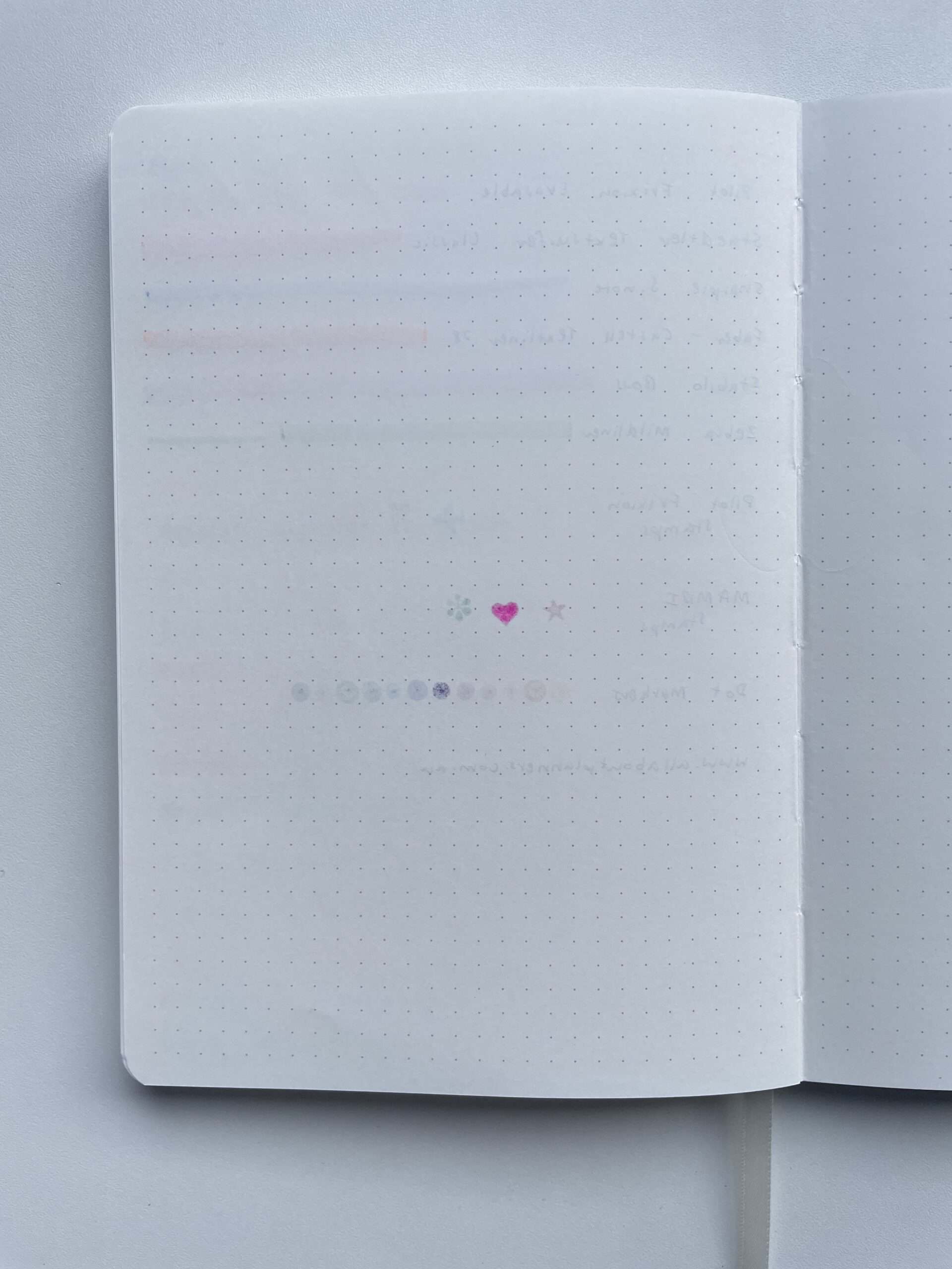 Testing Paper Source Dot Grid Journal Ivory vs Bright White Pages, Bleed Through and Pen Quality