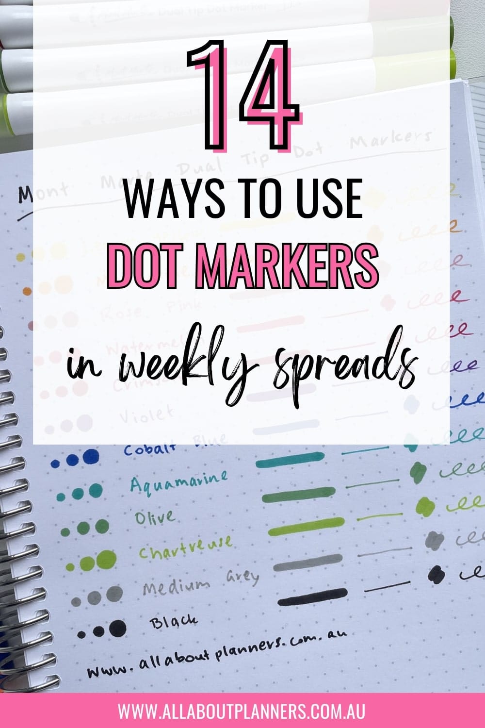 Beginner friendly dot marker weekly planner layouts with color coding, time blocking, fast simple setup ideas for bullet journal newbies wanting quick organization