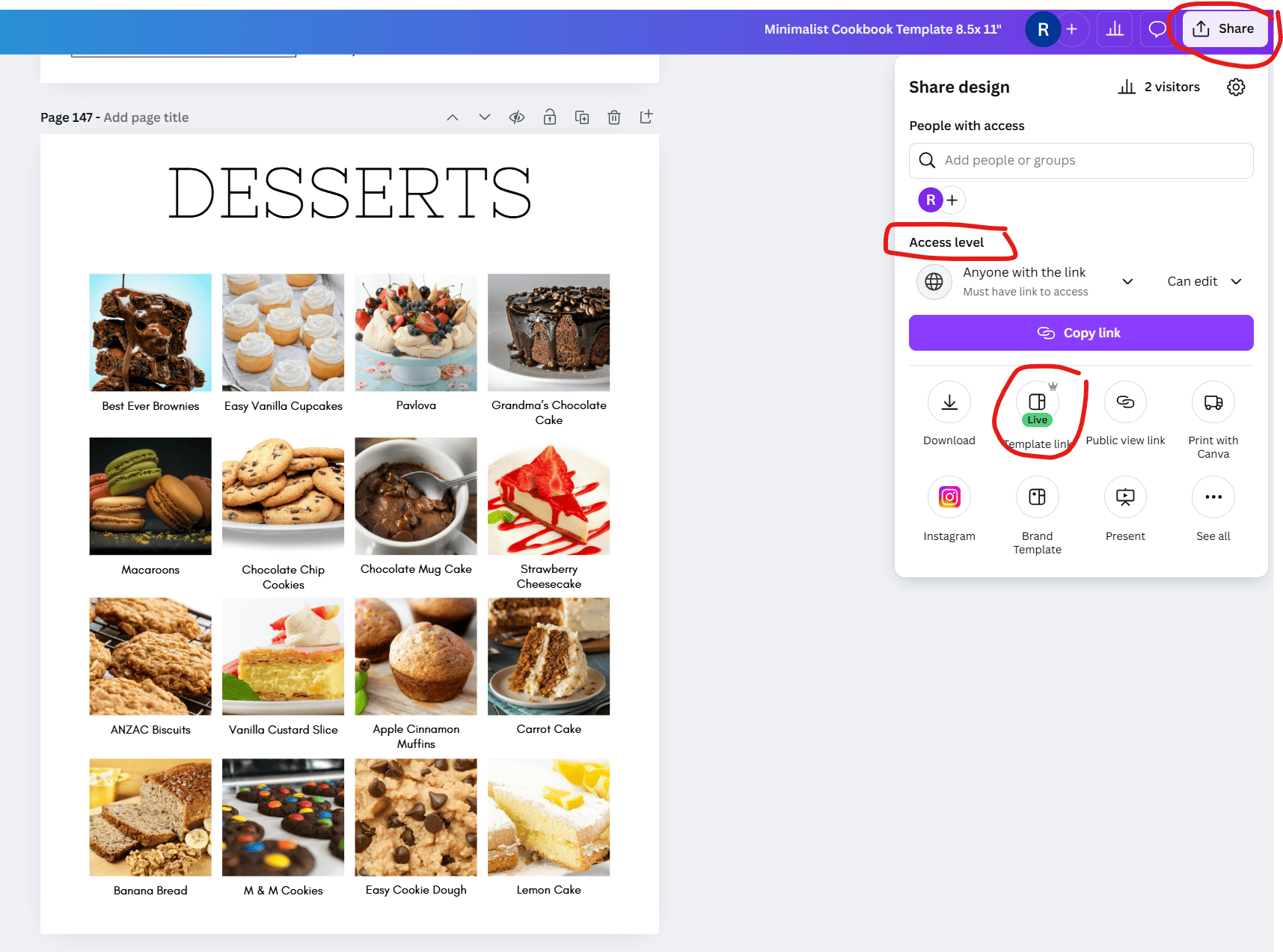 how to share a template with other people in canva generate template link to your design 101 selling digital products on etsy