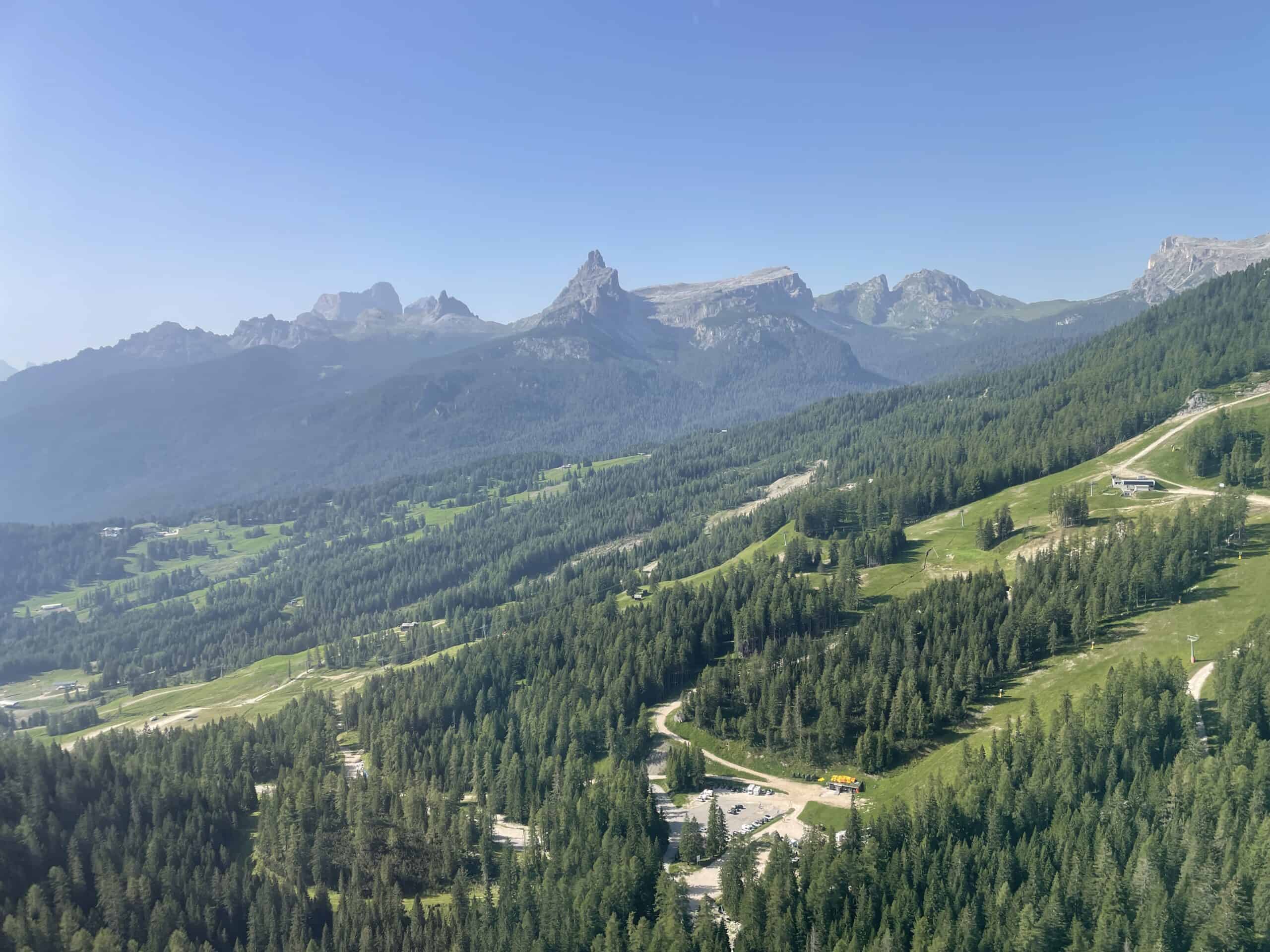 easiest Dolomites viewpoints without hiking via cable car cortina d’ampezzo italy best scenery quick time poor