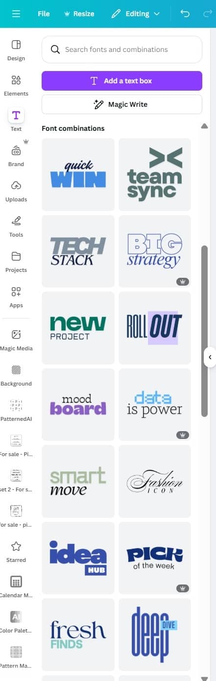 canva font combinations menu how to pair sans serif and serif fonts cursive non cursive block fonts tips how to choose fonts for your design-min