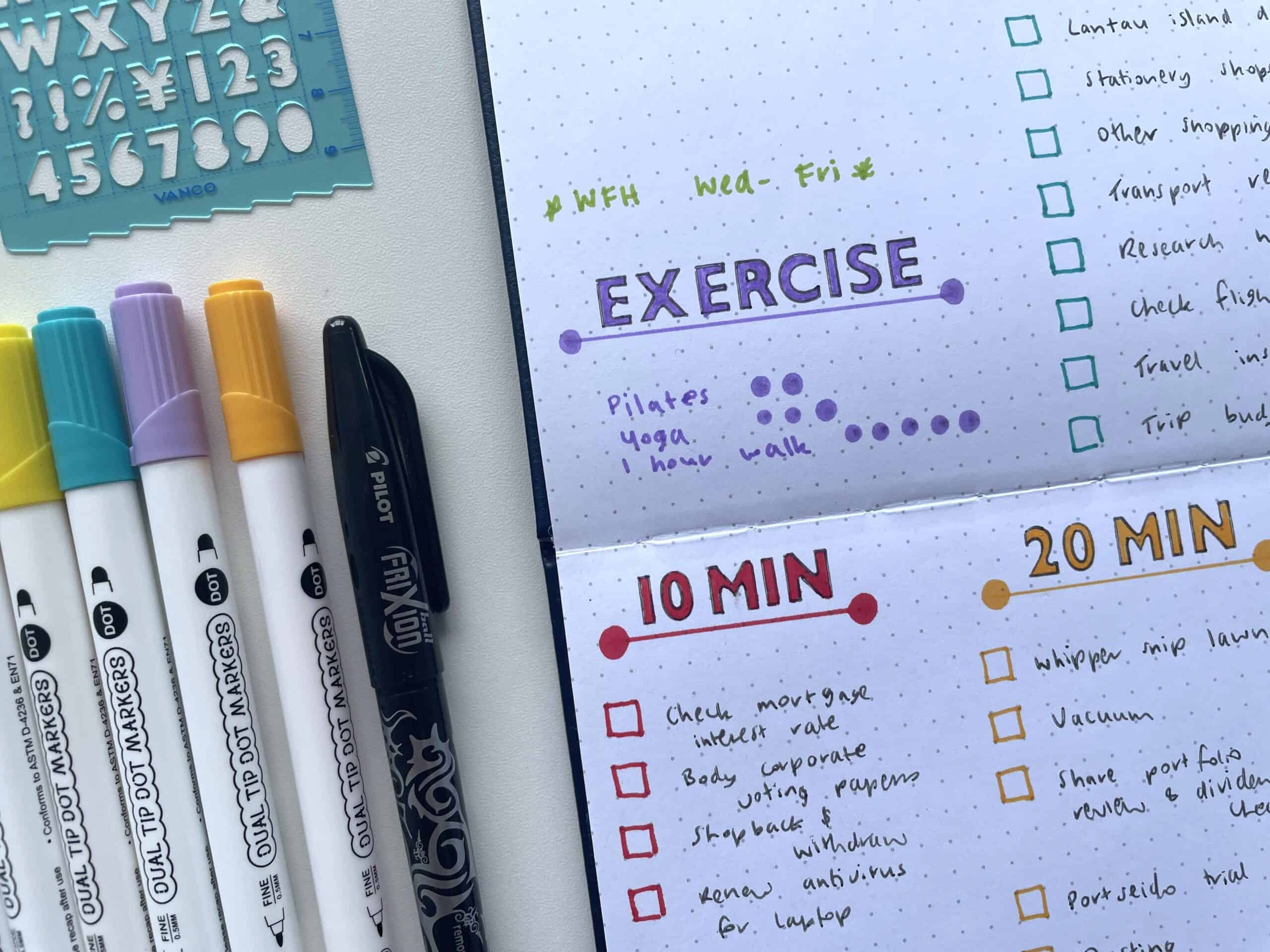 dot markers bullet journal habit tracker shuttle art dot marker review bullet journal spreads for beginners newbie color coded